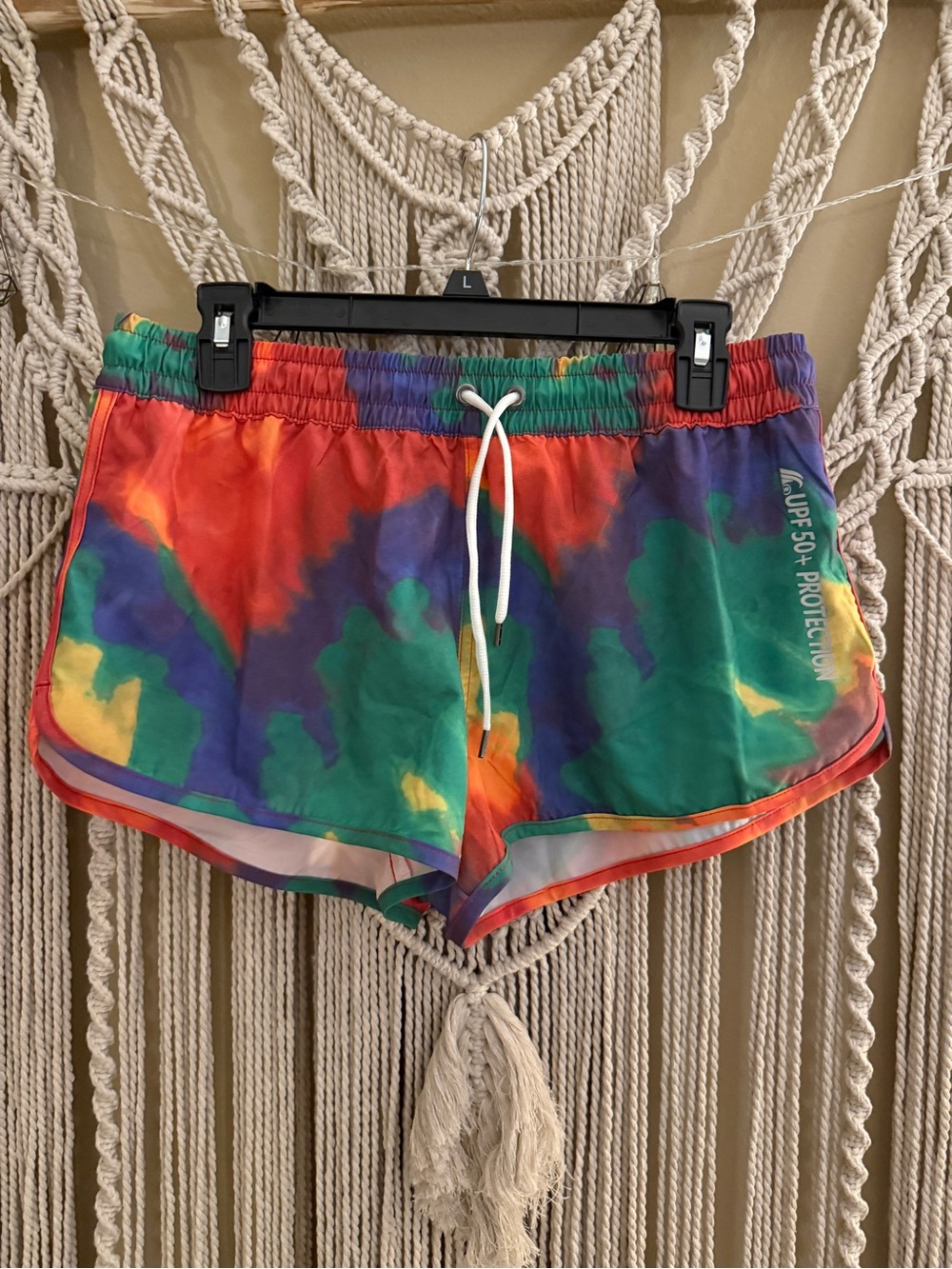 Women’s Tie-Dye Active Shorts with UPF Protection